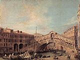 Canaletto Grand Canal The Rialto Bridge from the South painting